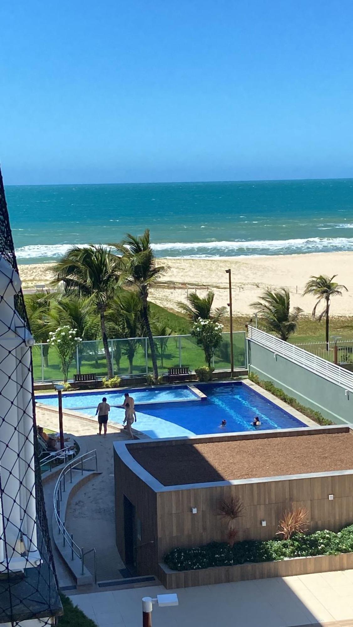 Apto Vista Mar E Pe Na Areia No Beach Way A 300M Do Beach Park Акірас Екстер'єр фото